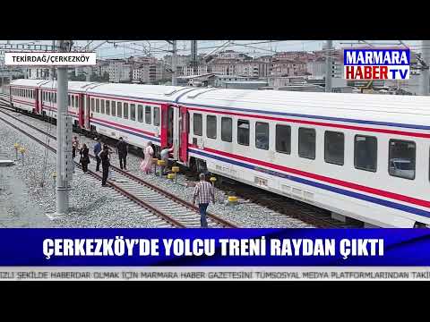 Yolcu treni raydan çıktı