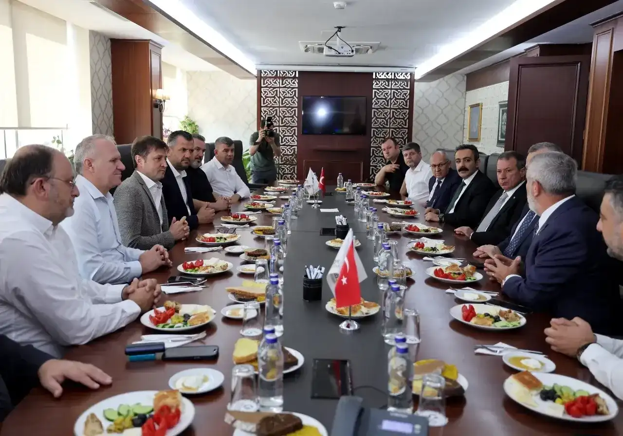 9. Çerkezköy Endüstriyel Fuarı öncesi toplantıda bir araya geldiler