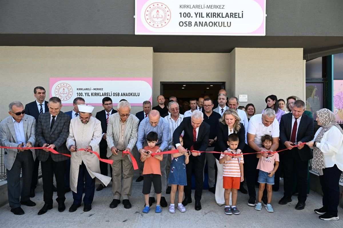 100. Yıl Kırklareli OSB Anaokulu açıldı