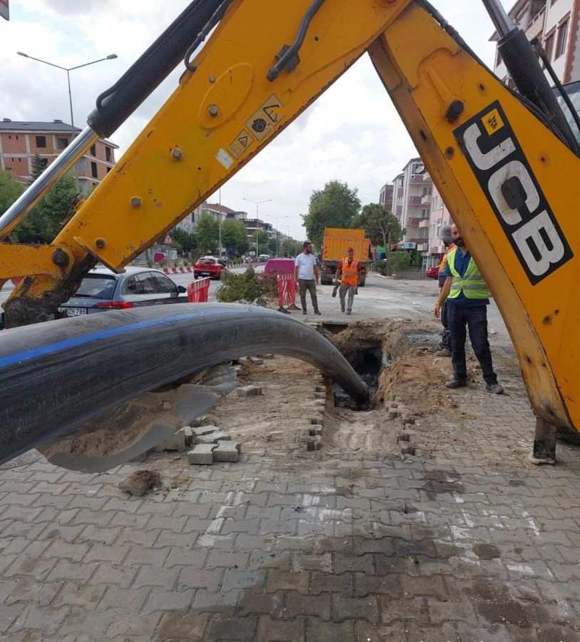 Lüleburgaz’da 200 metrelik hat kazısız yenilendi