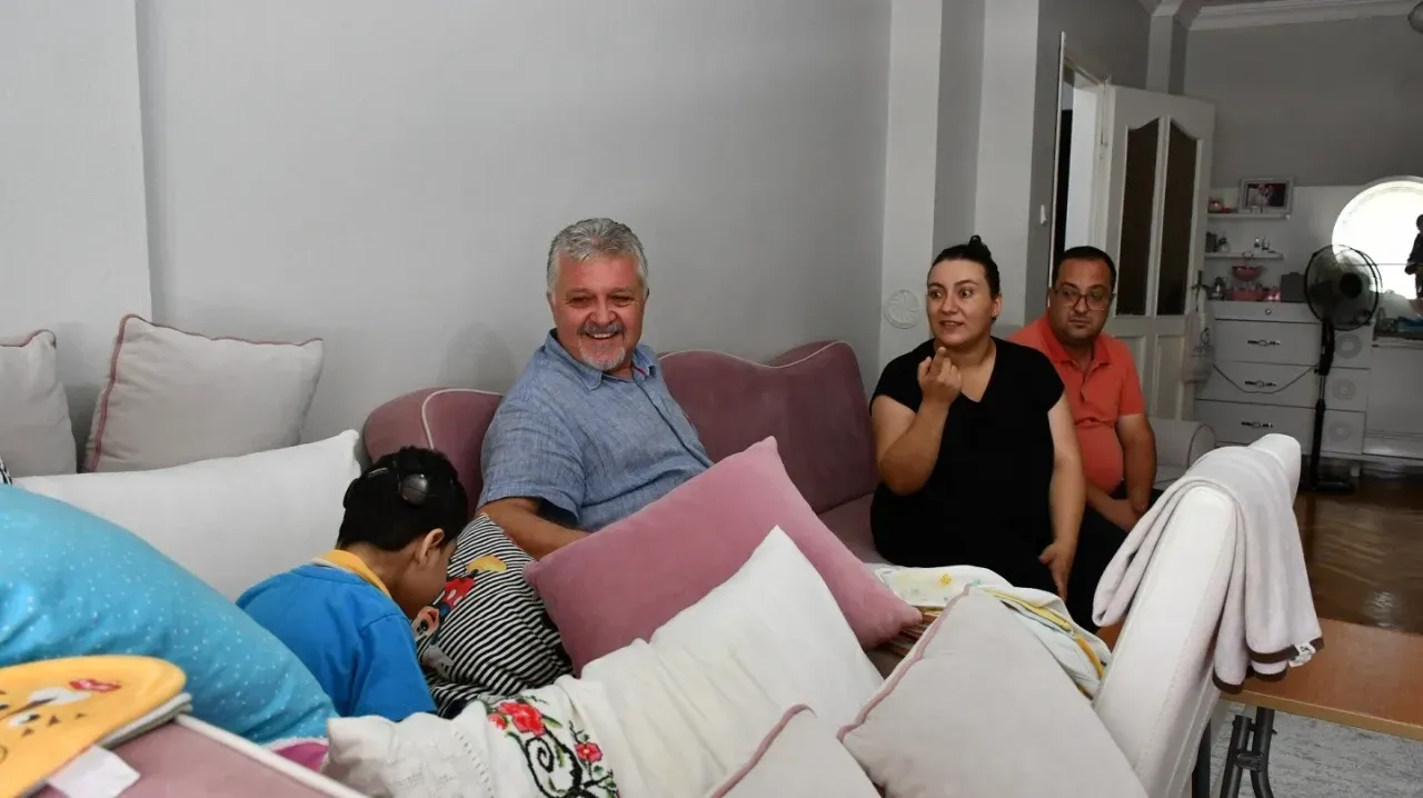 Başkan Gerenli’den minik Poyraz’a moral ziyareti